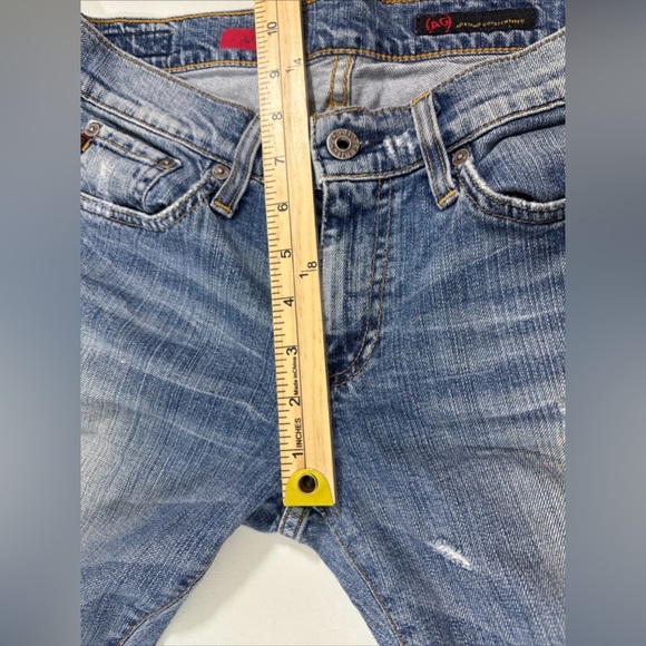 AG Adriano Goldschmied Jeans Women Sz 27R The Tomboy Distressed USA Low Rise Y2K - Picture 12 of 16